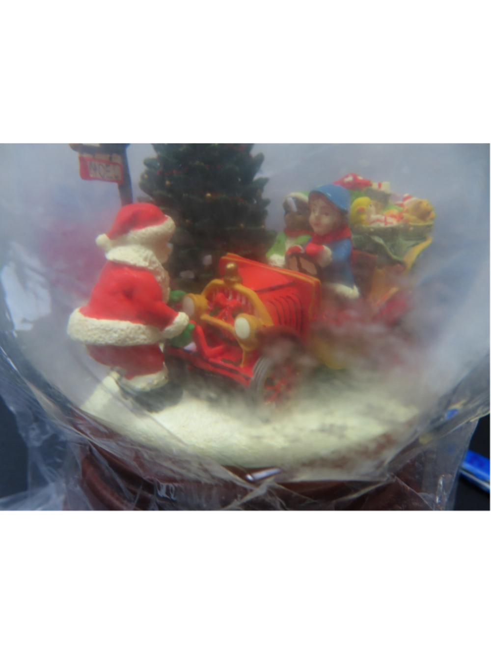 2265 Princess House Musical Snow Globe Original Box Santa's Musical Ride